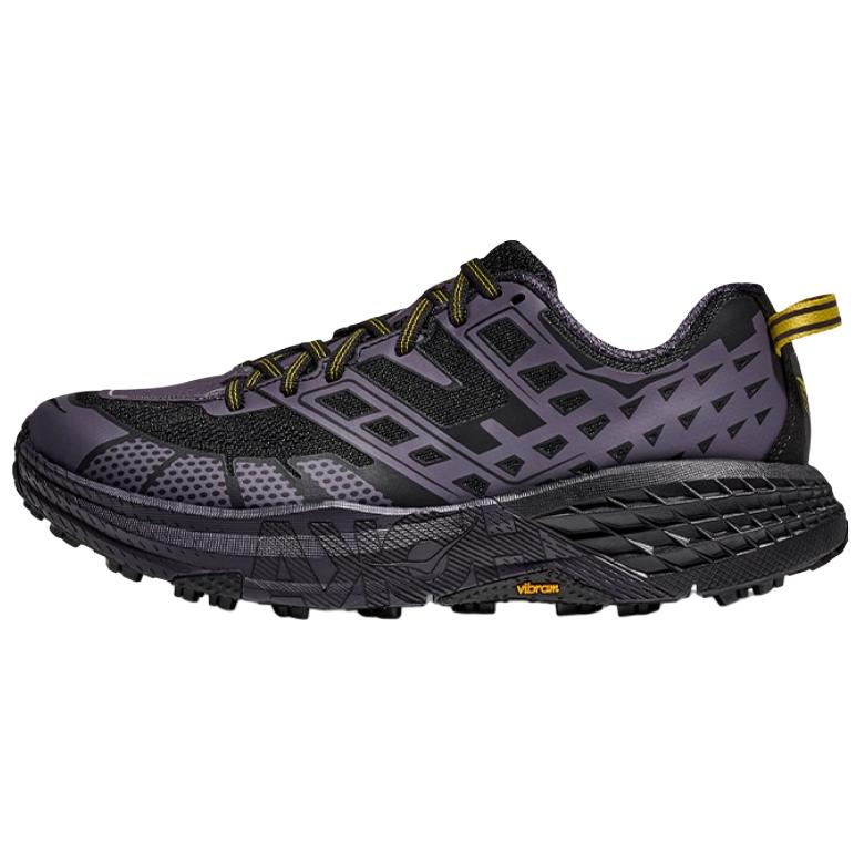 HOKA One One Speedgoat 2 Comfortable Versatile Fabric Synthetic Leather Non-Slip Breathable Support Balance Low-Top Running Shoes 1162710-BSQ