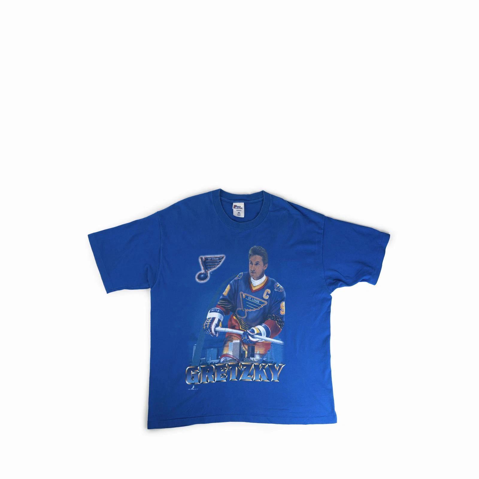Vintage 1990 s Wayne Gretzky St. Louis Blues Tee Shirt 2XL