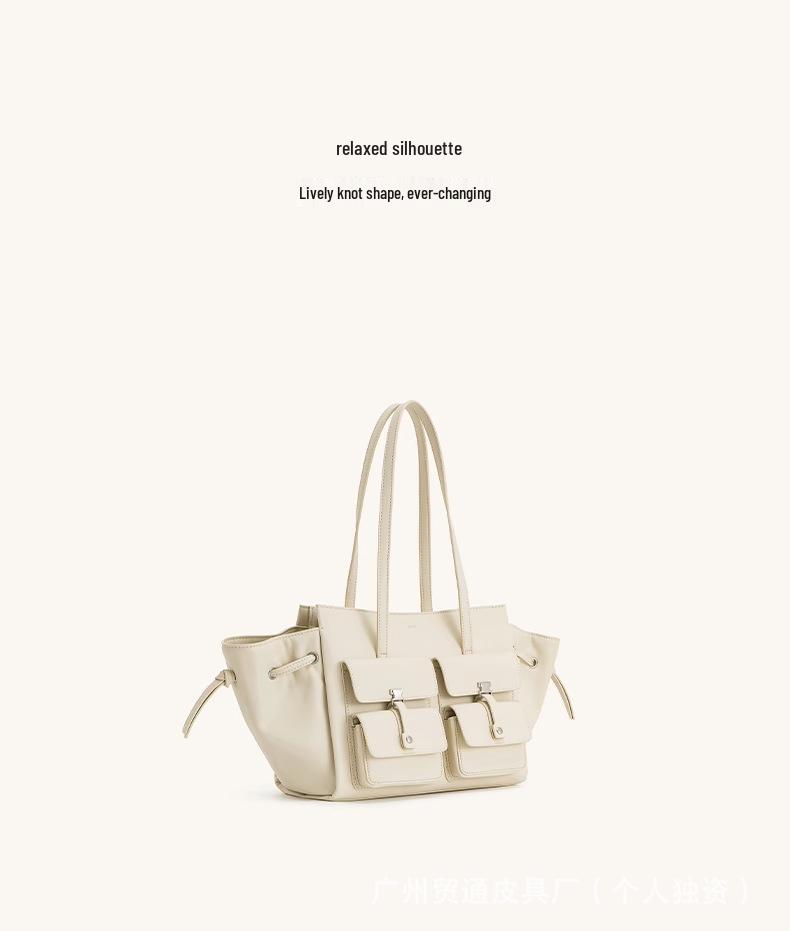 Borsa a Spalla Tote Grande Capacità in Vera Pelle JWPEI Linda per Donna