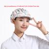 Dust Proof Chef Hat Flower Printed Sanitary Cap New Work Cap  Hotel Restaurant