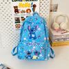 Cartoon Pattern Stitch Kids Backpack With Lightweight Nylon For Education School