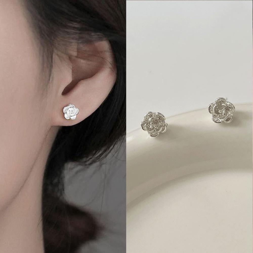 S925 Silver Needle Light Luxury Pearl Zircon Earrings Women's High-end Temperament Niche Versatile Stud Earrings