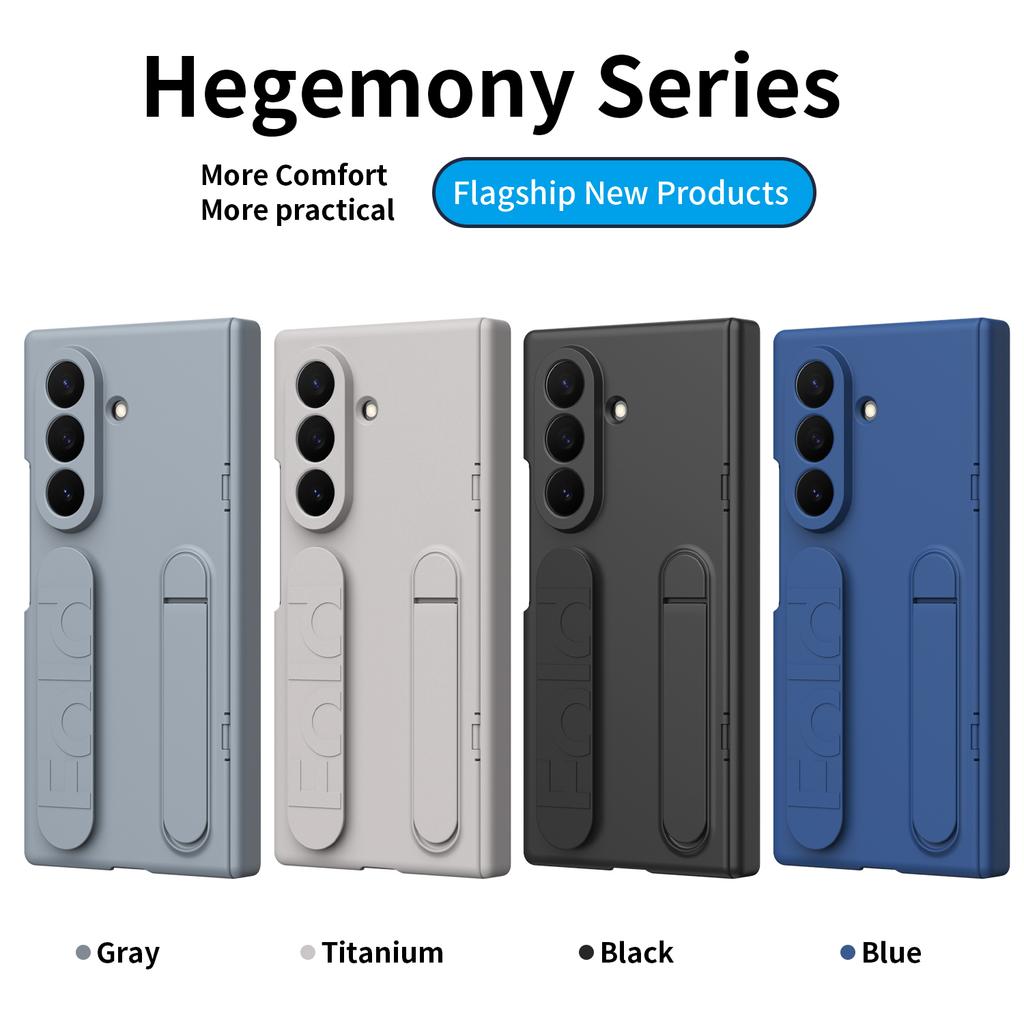 Phone Case For Samsung Galaxy Z TriFold Wristband Bracket Front Protection Film PC Hard Shell Protection Hinge Back Cover