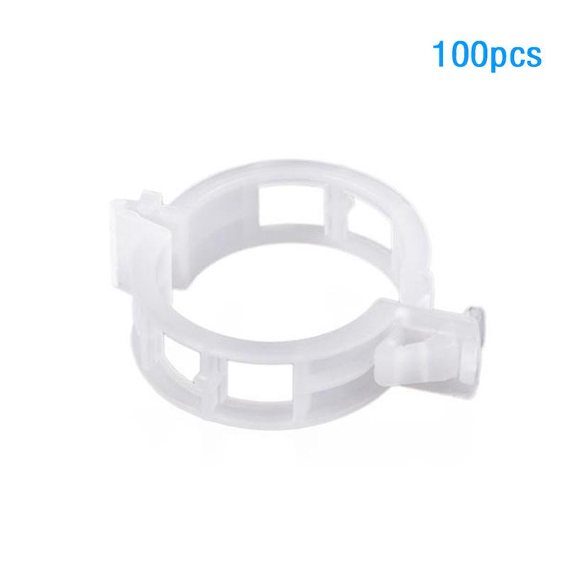 100 Pcs Plastic Plant Clips For Climbing Plants Clear Plant Fixing Clip Tomato Trellis Clips Plant Support Clips Vine Fixing Clip
