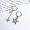 Silver Earring Fashion Star Pendant Earrings for Women Ladies Girls
