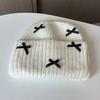 Women S Knitted Scarf With Bow Winter Warm Fashionable