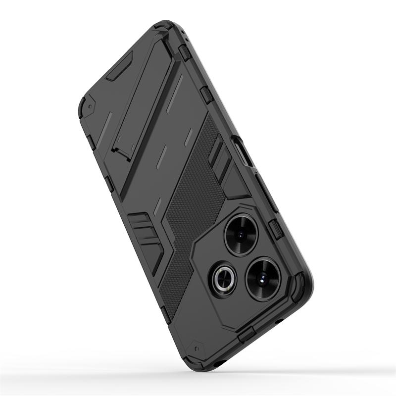 Phone Holder Case For Xiaomi Poco M6 4G Case Bumper Anti-knock Armor Full Back Cover For Poco M6 Case For Poco M6 4G 6.79 inch