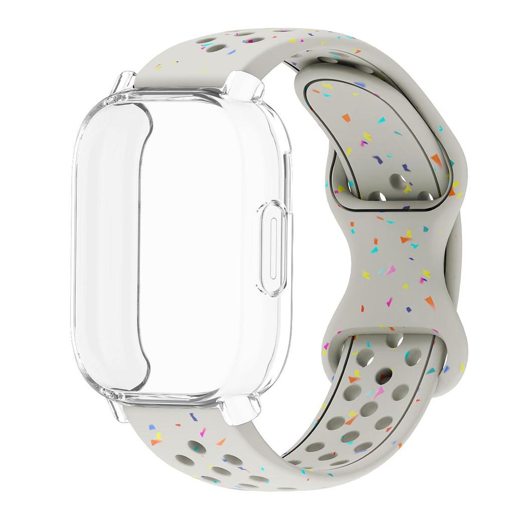 Řemínek+Pouzdro Pro Xiaomi Redmi Watch 5 active 5 Lite Ochranný Kryt Celý Displej TPU Měkký Kryt a Silikonový Prodyšný Sportovní Pásek