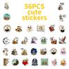 56 Skull Reading Graffiti Stickers Creative Personality Cartoon Text Stickers Decorative Guitar Notebooks