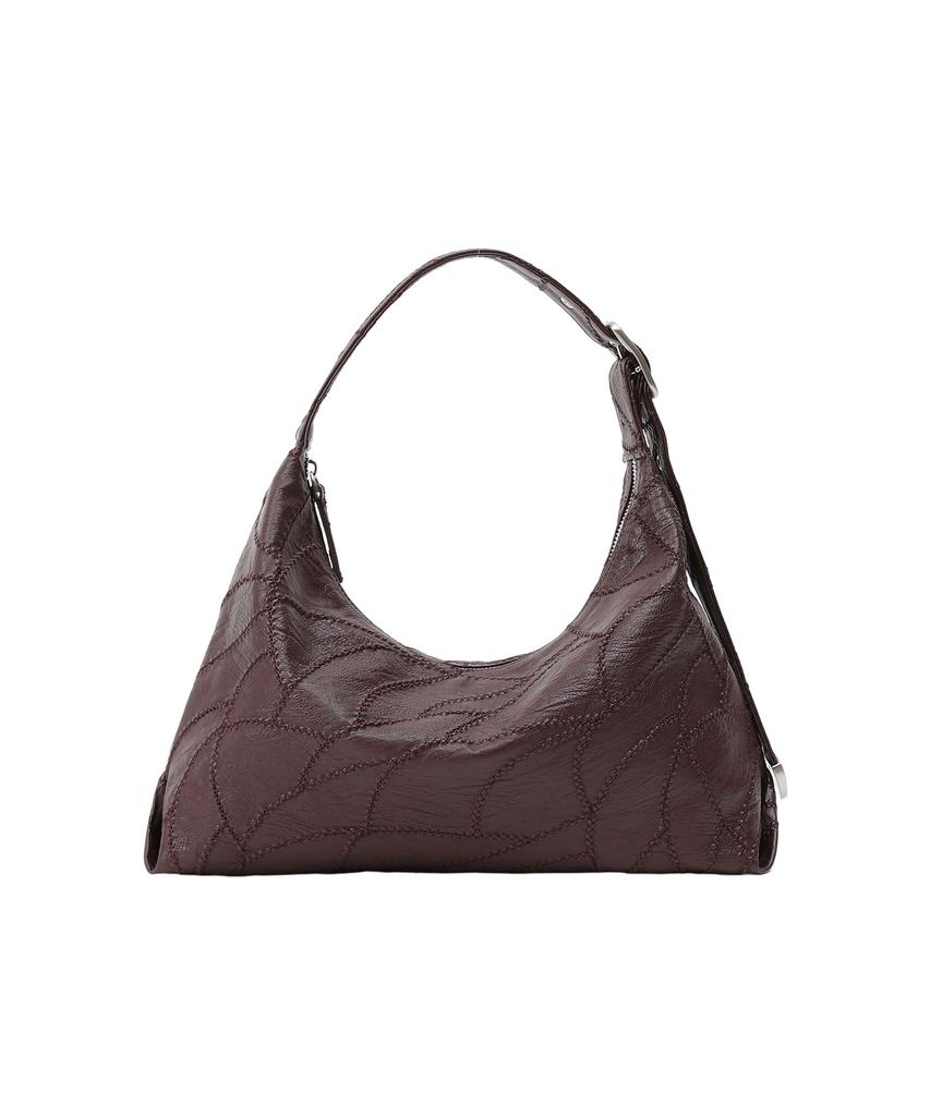Sand Museum Cactus Hobo Bag Mini [Burgundy]