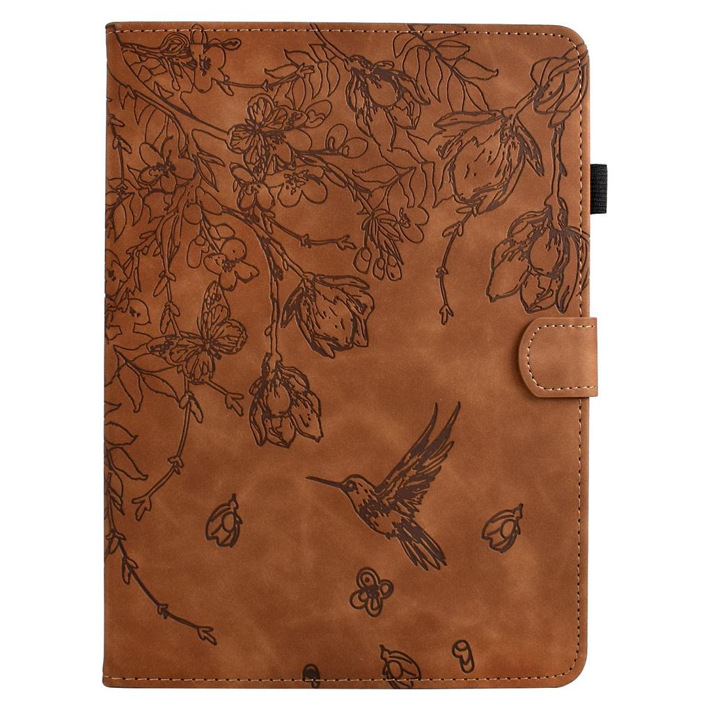 For Amazon Kindle Paperwhite (2024) Case Flower Bird Imprinted Card Holder Leather E-Reader Cover