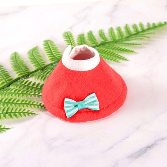 Birds Cone Collar Parrots Anti-bite Elizabethan Collar with Bow Feather Plucking Prevention Wound Healing Safety Protective Recovery Cone for