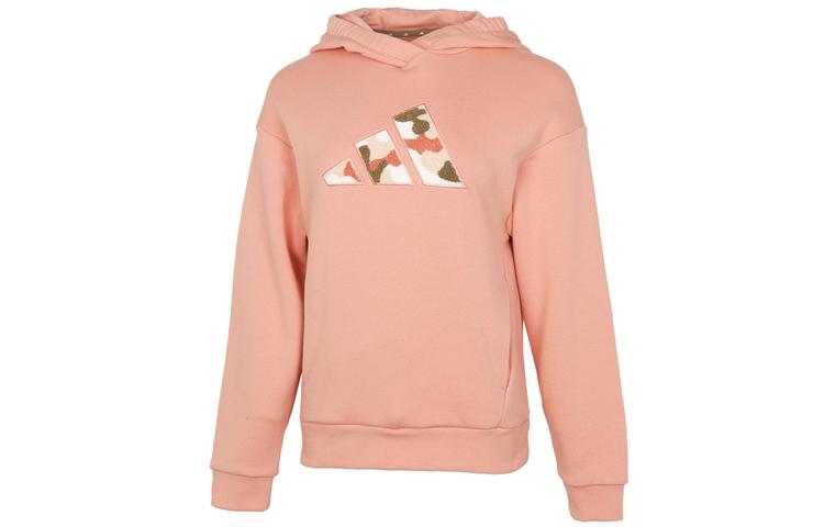 Adidas Sweatshirts Women s Orange Hooded Moderate Regular HB7363 S