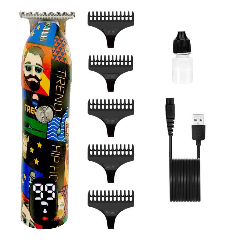 Graffiti 2-Piece Hair Clipper & Razor Set for Styling and Grooming