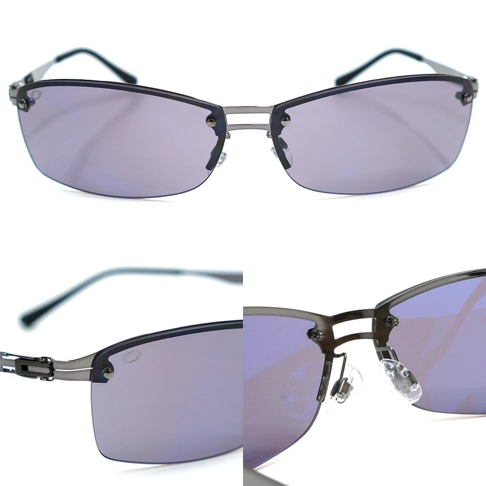 iZONE High Performance Polarized Sunglasses Ultra Lightweight IDRIVE Premium for Golf [iZONE] Men's P1120-HC13 Driving, Fishing, (Purple)