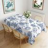 Retro French Country Style Rectangle Tablecloth for Table Decor Party Waterproof Reusable Table Cloth for Table Dining Room