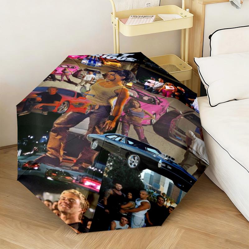 Fast & Furious: Street Racing Automatic Umbrella - Suitable Travel Portable Umbrella Outdoor sun shading umbrella Suitable For All Seasons