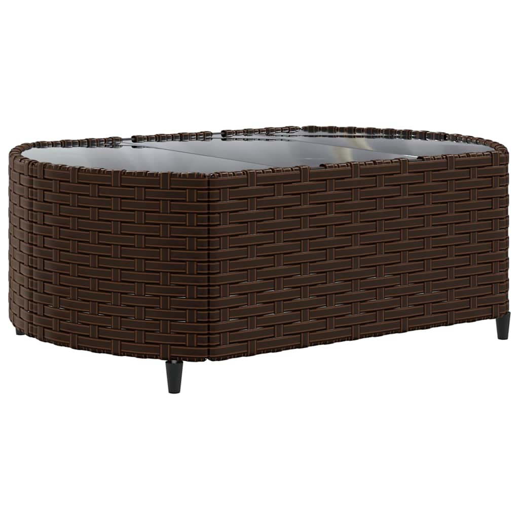 8 piece brown garden sofa set with cushions