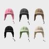 Boné leve de algodão Lei Feng para homens e mulheres, proteção auricular quente para o inverno, boné de piloto e motociclista, boné de veludo espesso