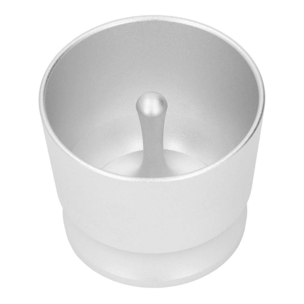 Kaffeepulver-Picker Aluminiumlegierung Ergonomischer Kaffeepulver-Auffänger für 51mm 53mm 58mm Siebträger Silber