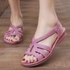 Sandals for Women, Summer New Style Fashionable Flat Heel Non Slip Wear-resistant Cool Slippers for Outdoor Wear