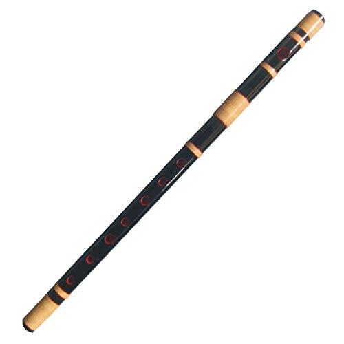 Ooka Shisui Black Shisui Folk Flute (Western Scale) Rattan Semi-Heavy Wrap 7 Holes 8 Tones