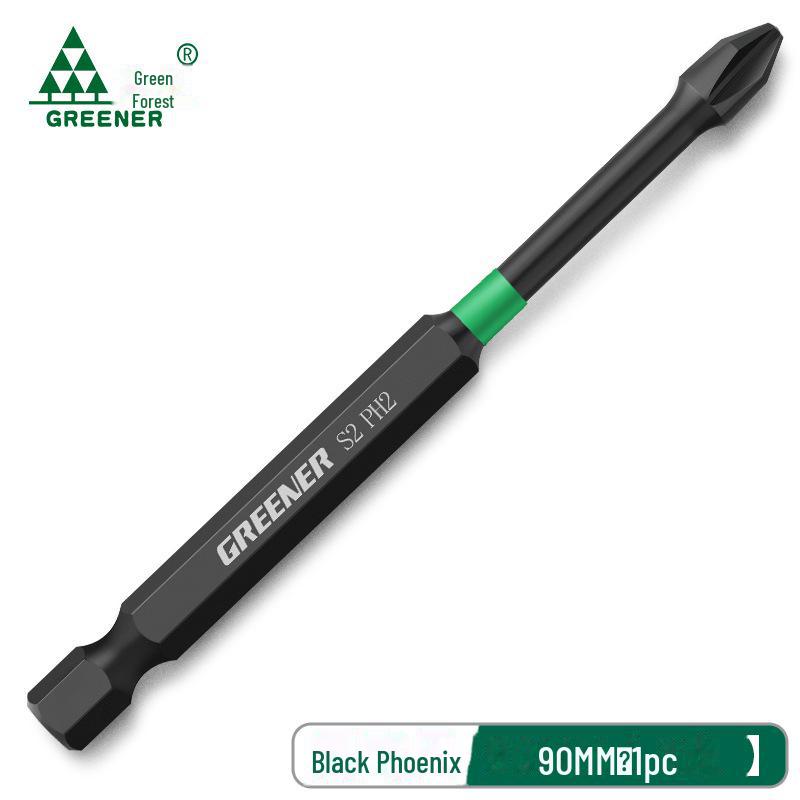 Green Forest High-Impact Magnetic Cross Hand Drill Set with German-Imported Screwdriver Bits
