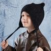 Thickened Knitted Cap Winter Hat For Kids With Thermal Ear Protection Cold Weather Windproof Design Polyester