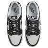 Nike Dunk retro "chenille swoosh" vintage low-top sneakers for men in black and grey