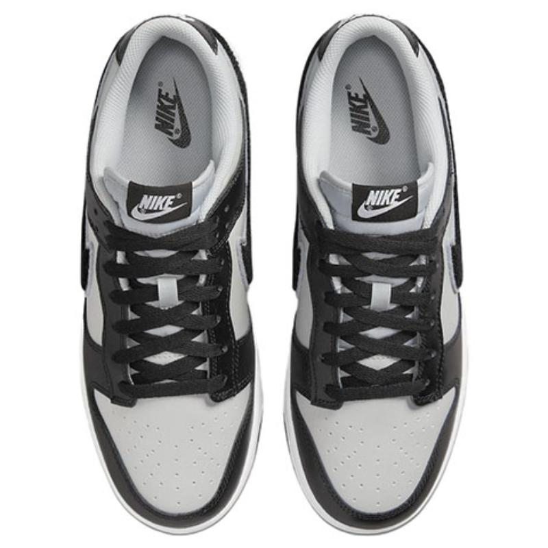 Nike Dunk retro "chenille swoosh" vintage low-top sneakers for men in black and grey