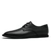 Men's Shoes Genuine Leather Comfortable Soft Sole Low Cut Loafers British Style Business Calfskin Leather Formal Single Suit Bus