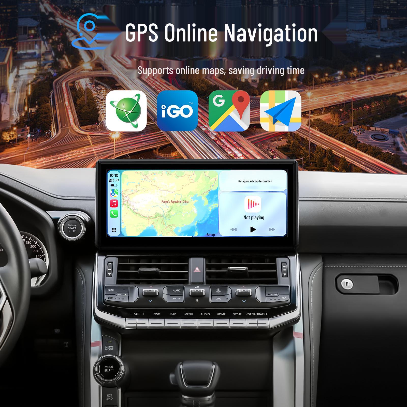 

Compatible with Toyota Land Cruiser LC300 (2022-2025) 12.3 Carplay Android Central Control Screen 8581: 2GB + 32GB