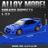 Simulation 1/32 Subaru Impreza WRX 22B STI Voiture Modifiée Modèle Alliage Métal Moulé sous Pression Miniature Voiture Enfants Garçon Cadeau d'Anniversaire