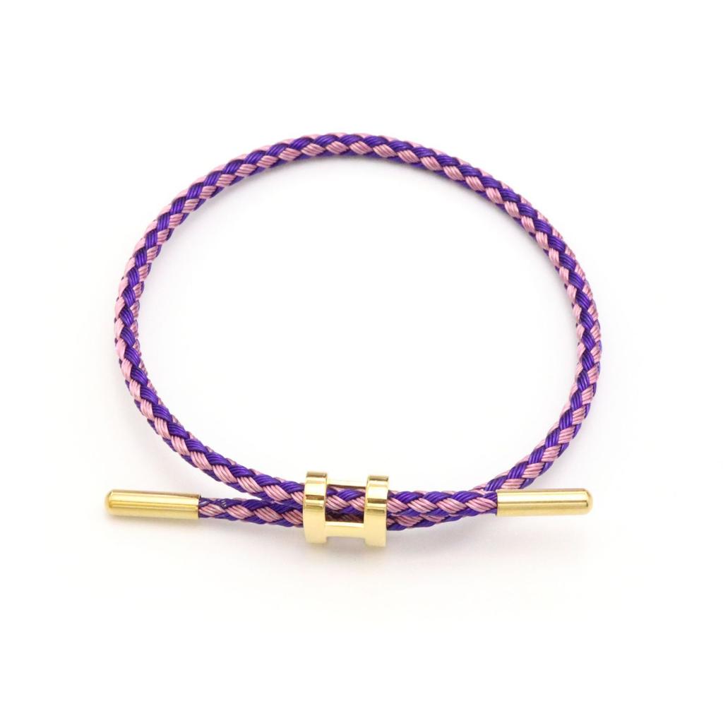 Titanová ocel 3D I-spona Vodotěsný náramek Náramek Nerezová ocel Zlatá barva Rok narození Pletené ocelové lanko Kožená šňůrka Červená šňůrka