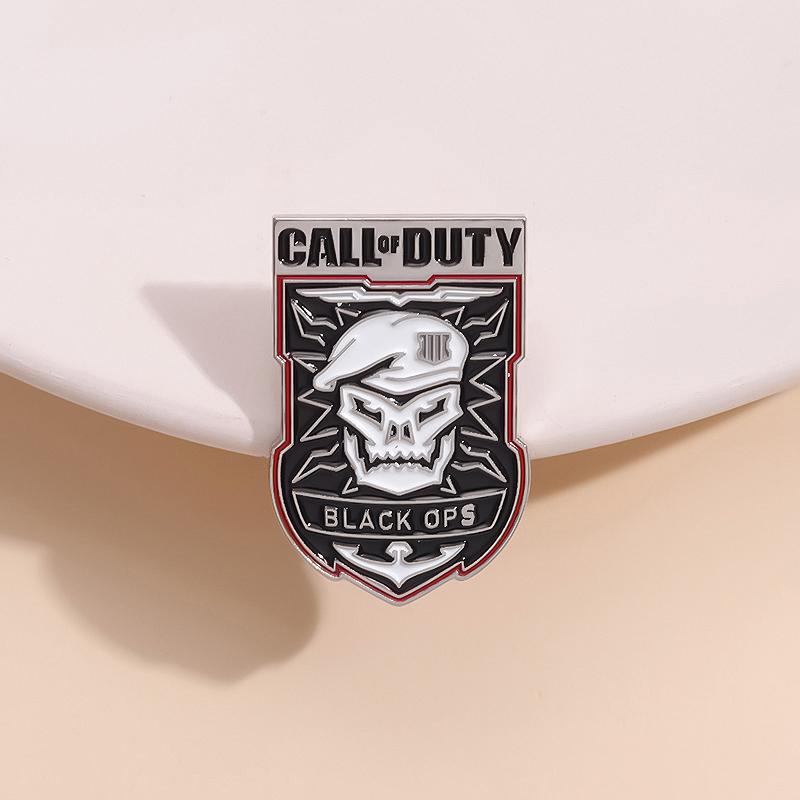 Shooting Game Badge Skull Brooch Call Of Duty Enamel Pin Custom Punk ...