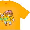 Palace FW21 Large Up T-Shirt Light Orange Cartoon Print Crew Neck Short Sleeve Unisex T-Shirt PAL-FW21-459