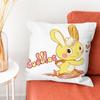 HHappy Tree Friends HTF Cuddles Pillow Case Silky Short Plush With Invisible Zipper Dustproof Sofa Cushion Cover For Home Decor