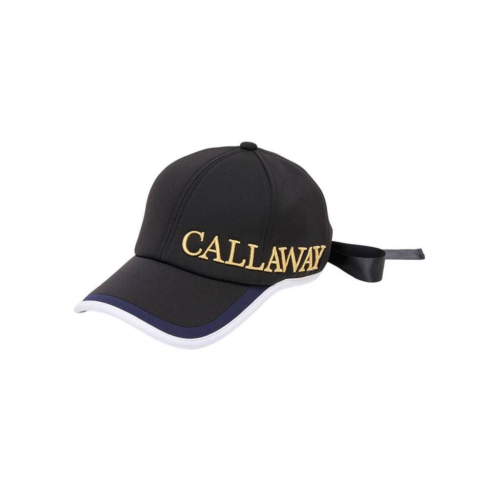 [Callaway] Women's Cap (with back ribbon)  Hat Golf  C23291203 1010Black FR