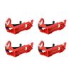 4 Sets Roof Rack Shovel Mount Heavy Duty Multipurpose Metal Rubber Clamp Mounting Bracket for Roof Rack Boats Tool