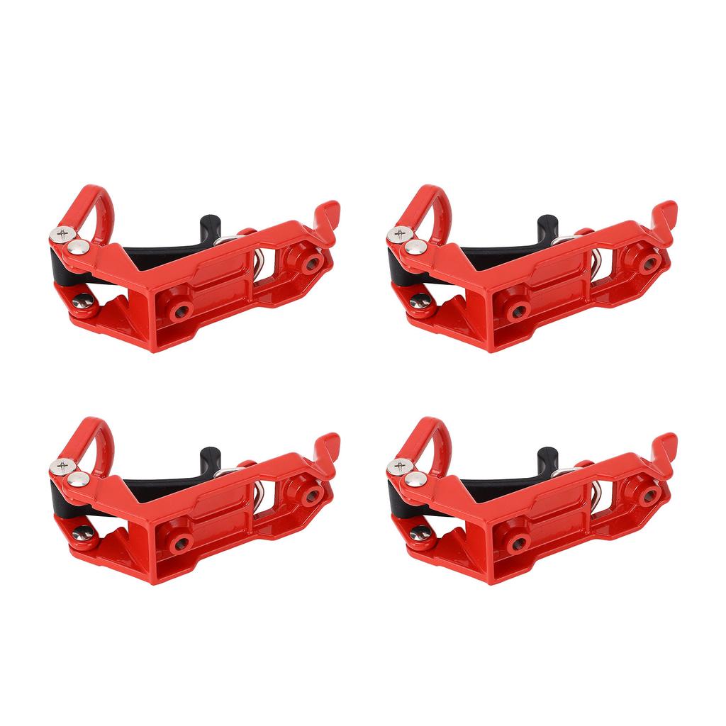 4 Sets Roof Rack Shovel Mount Heavy Duty Multipurpose Metal Rubber Clamp Mounting Bracket for Roof Rack Boats Tool