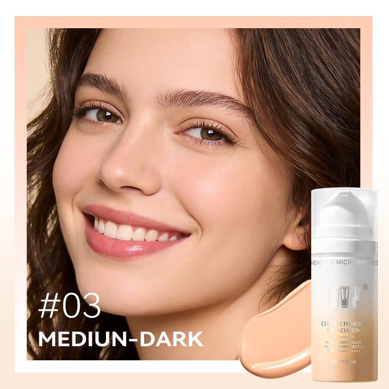 

OVP Color Changing Foundation Lightweight Concealer Long-Lasting Non-Caking 03MediumDark