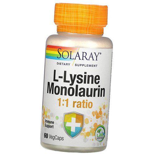 

Лизин и Монолаурин, L-Lysine Monolaurin, Solaray 60вегкапс (27411005) 60vcaps