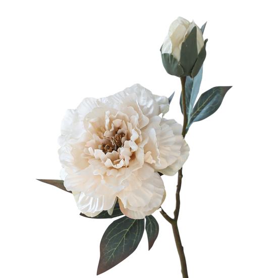 Artificial Peony Flower Realistic Fake Silk Flower Branch Home Office Wedding Party Table Centerpiece DIY Vase Faux Bloom Decoration