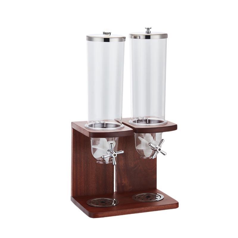 Commercial Cereal Dispenser with Solid Wood Base одноцветная головка