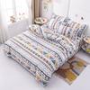 Boho Geometric Soft Duvet Cover Quen Sized Dimensions - 3 Piece Farmhouse Aztec Stripe Patern Print Microfiber Warm Comforter Cover Soft Beding Set