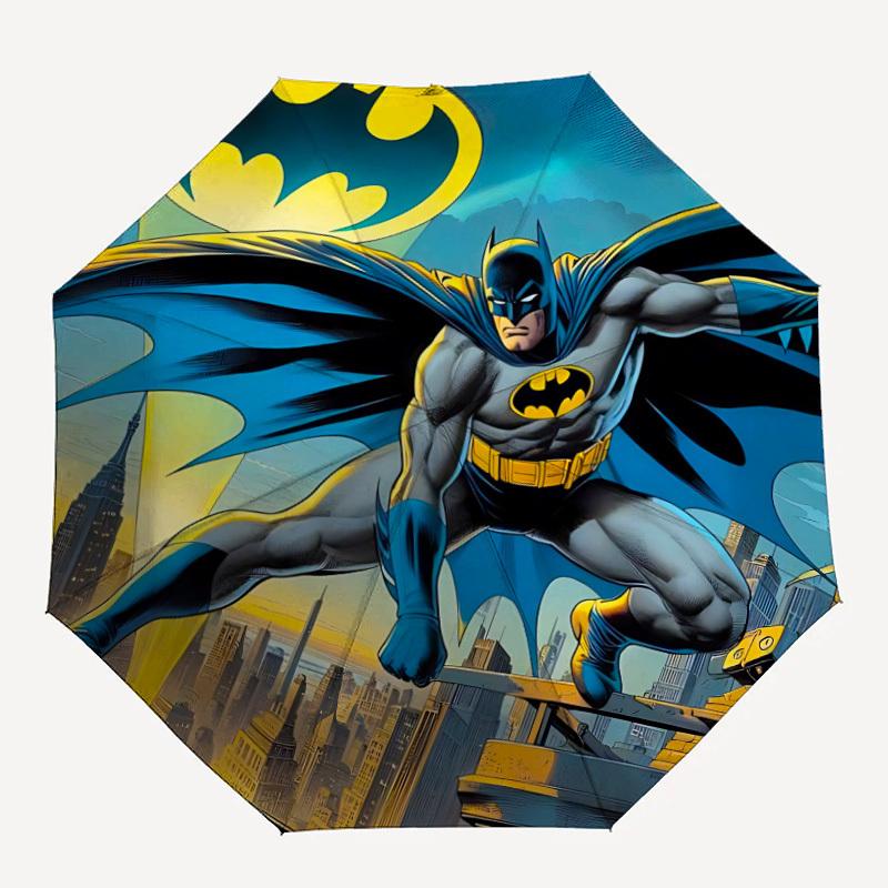 

1pc Batman Automatic Folding Umbrella - Compact 8-Rib Design, Durable Plastic & Iron, Lightweight for Outdoor Daily Use21176