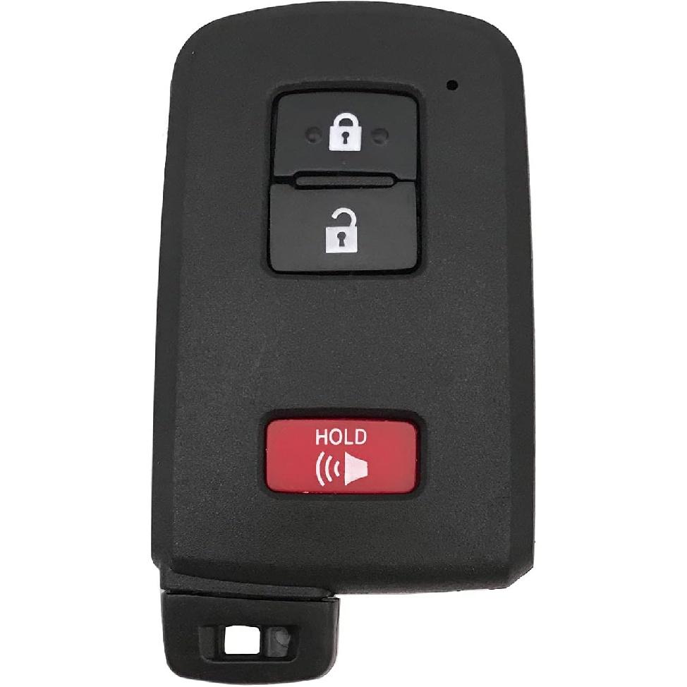 Replacement Key Fob Case Shell Fit for Toyota Tacoma Land Cruise Prius V RAV4 2016 2017 Keyless Entry Remote Control Car Key Fob Cover Housing (1)