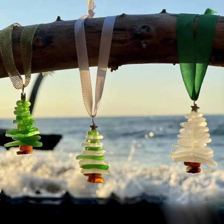 Exquisite Acrylic Ocean Christmas Tree Ornament For A Stylish And Coastal Holiday Vibe