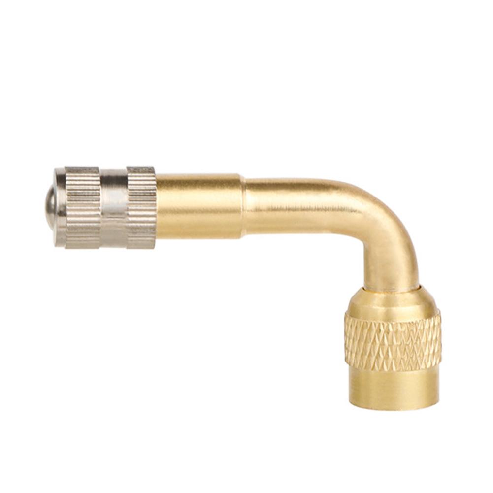 90 Degree Angle Brass Motorcycle Bent Valve Adaptor Tyre Tube Valve Extension Adapter for Car Truck Motorcycle Cycling Accessories
