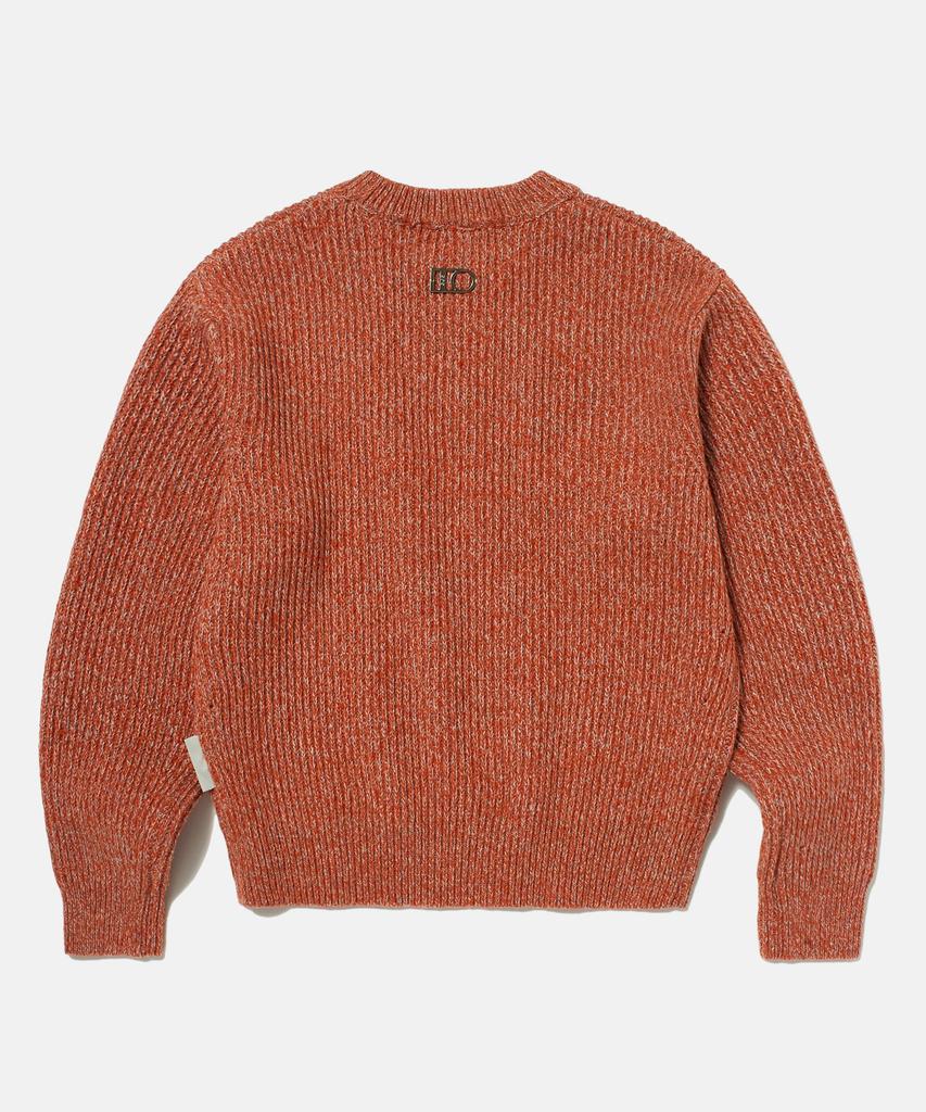 DTHIRTYONE Multi-Tweed Sweater (Dark Coral)
